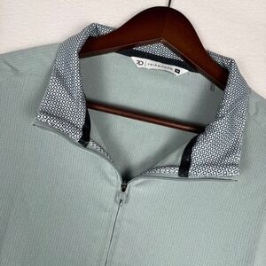 NWOT 7 Diamonds Oxygenate Quarter Zip Pullover Mens M Sage Green SPV-1026 Golf
